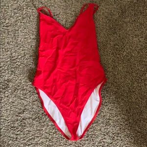 ASOS Red One Piece Swimsuit size medium